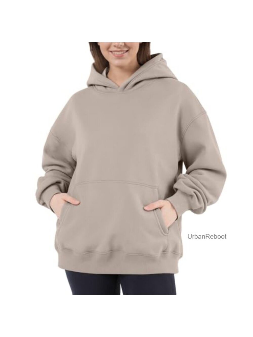 Women's Fleece Hooded Oversized Sweatshirt with Pocket Fall Winter
